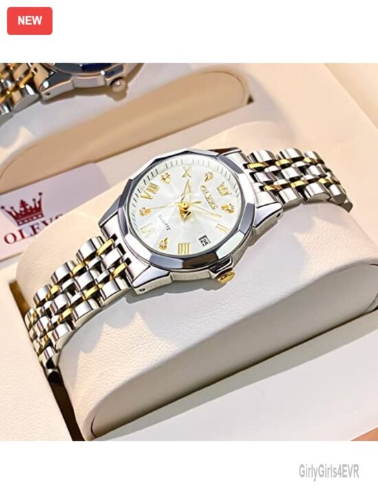 Small Stainless Steel Analog Quartz Dress Watch with Date Window main image 6